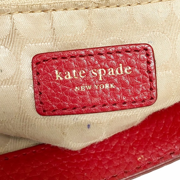 Kate Spade Vintage Bag in Deep Red Pebble Leather - Picture 11 of 16